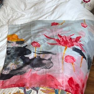 Floral Watercolor Scarf